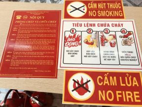 Nội quy phòng cháy chữa cháy cho trường học tại Bàu Bàng Bình Dương